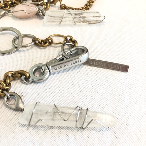 Marine Serre Therapy Chain Belt French Designer Gold Silver Glass Stones OSFM - Picture 4 of 4